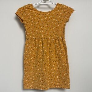 Carter's Mustard Floral Kids Dress - Size 8